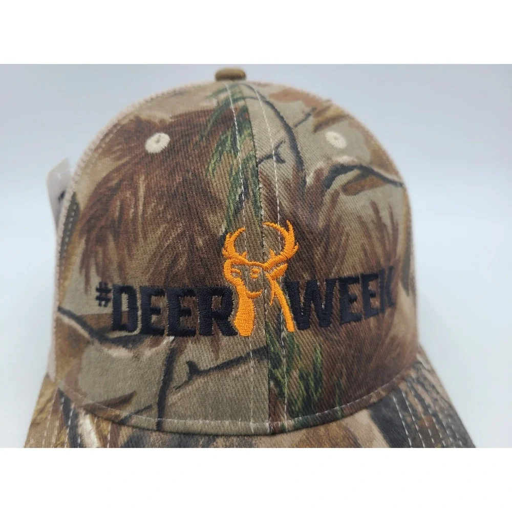 Deer Week Camo‎ Mesh Trucker Adjustable Hat Cap Hunt Fish Men Women Brown Beige